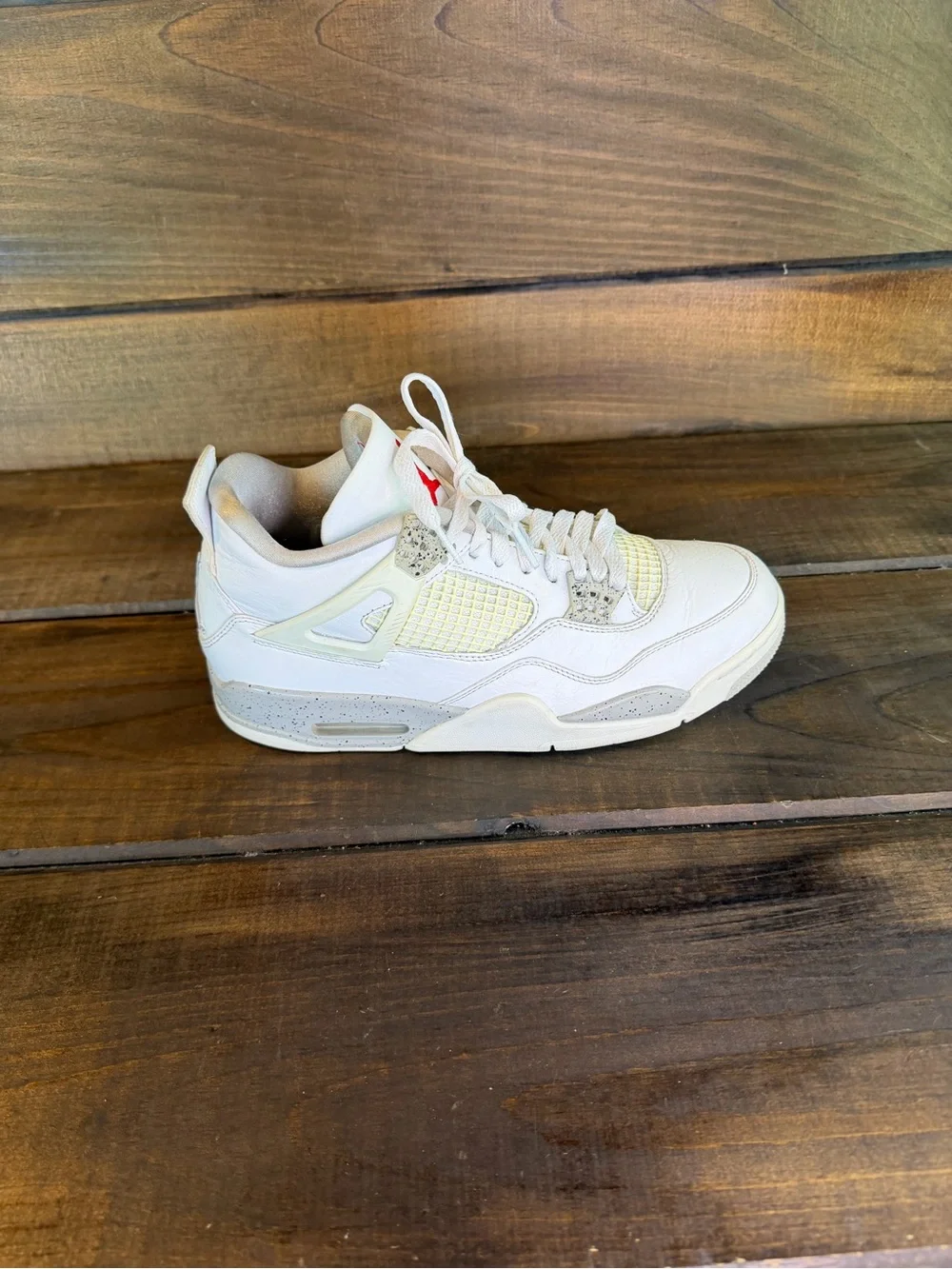 Nike Air Jordan 4 Retro Mid ‘White Oreo’ Sneakers Shoes Men Size 9.5 CT8527-100